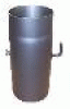 Radeco 132 mm átm./25 cm füstcső+pillangószelep