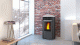 Edilkamin Aris Up Plus acél kályha pellet tüzelésű 8kw - tejszín fehér