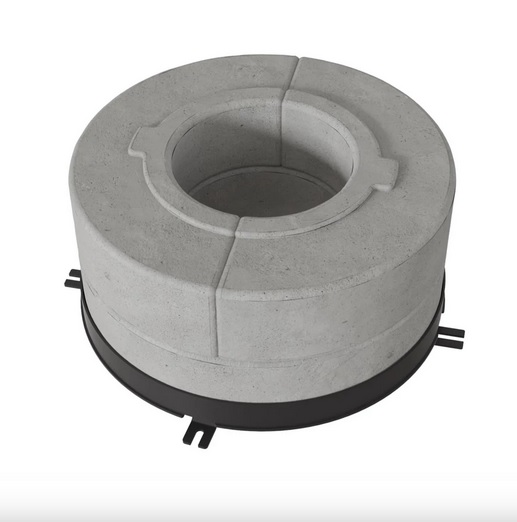 HŐTÁROLÓ BETON GYŰRŰ REN/M KÁLYHÁKHOZ 4DB 2 RÉTEGŰ 150Ø