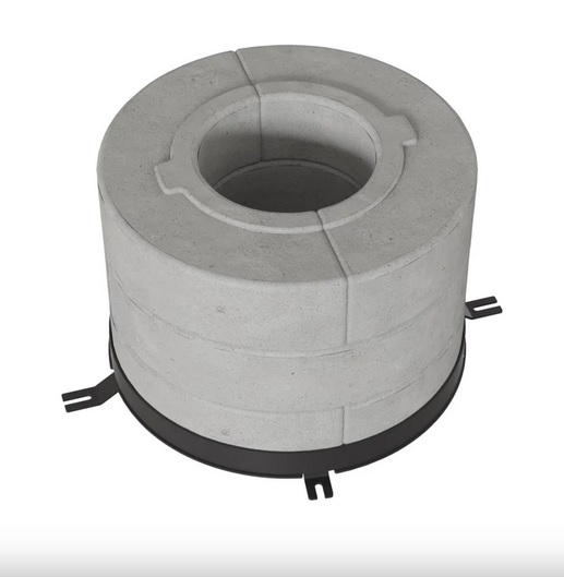 HŐTÁROLÓ BETON GYŰRŰ TORA/M KÁLYHÁKHOZ 6DB 3 RÉTEGŰ 150Ø
