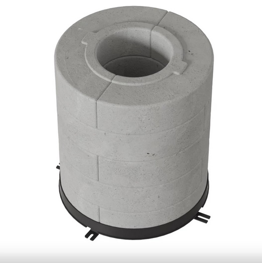 HŐTÁROLÓ BETON GYŰRŰ REN/L KÁLYHÁKHOZ 10DB 5 RÉTEGŰ 150ØLYHÁKHOZ 5DB 150Ø